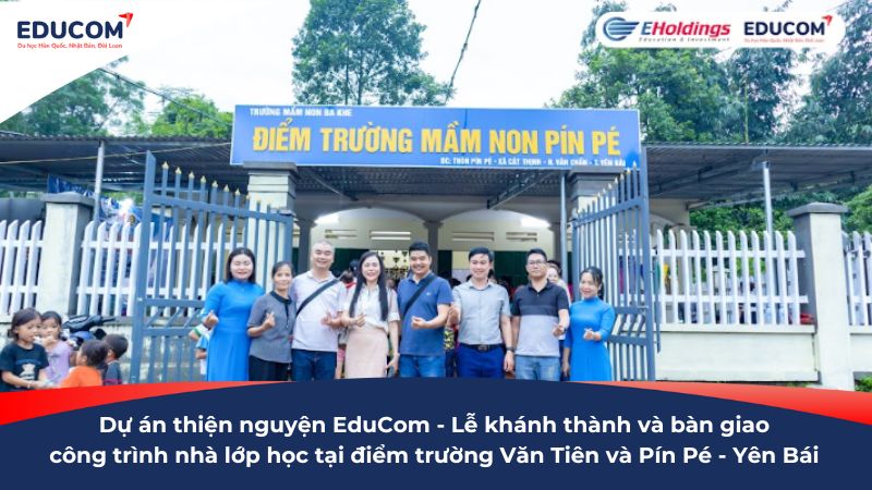Dự án thiện nguyện – EduCom và hành trình “trường đẹp cho em” tại điểm trường Yên Bái