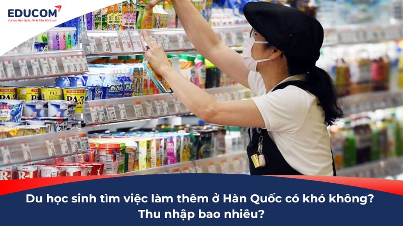Du học sinh tìm việc làm thêm ở Hàn Quốc có khó không? Thu nhập bao nhiêu?