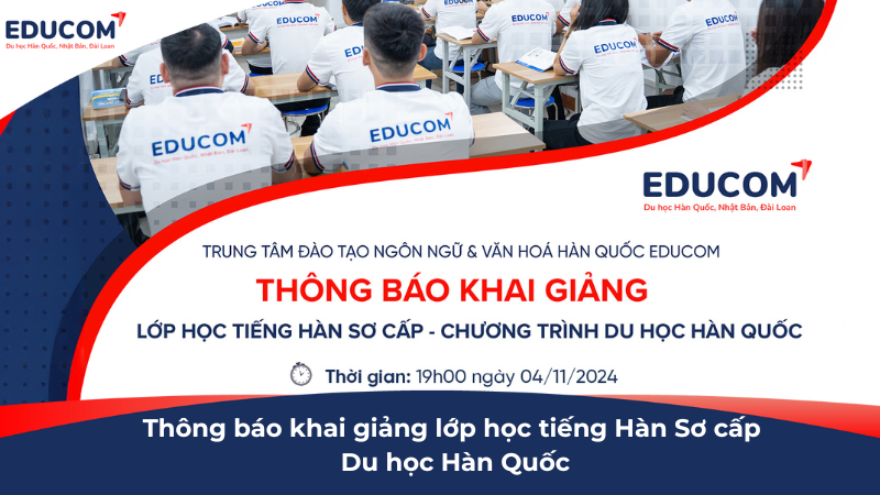 Du học Hàn Quốc: EduCom tổ chức khai giảng lớp học Thạc sỹ Online