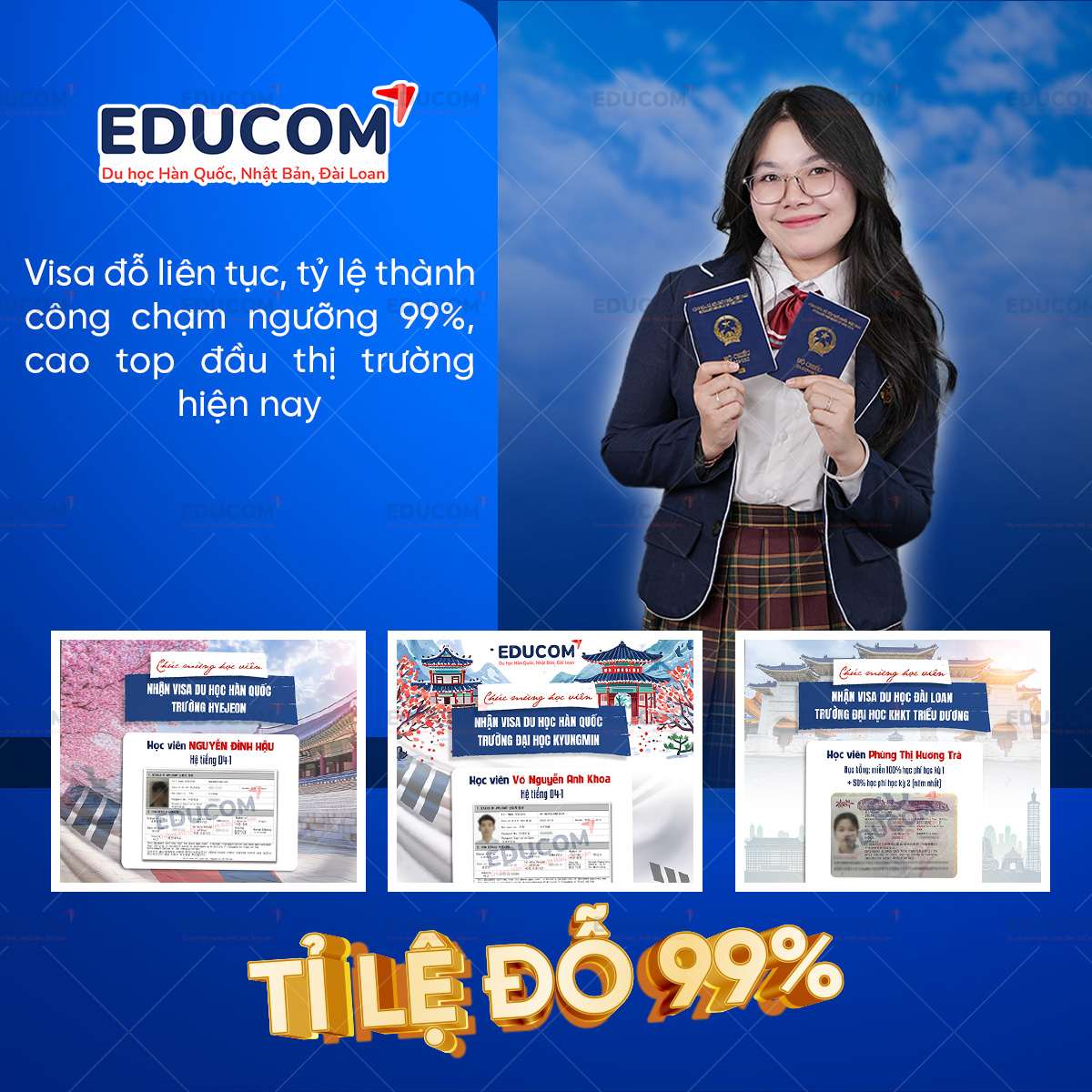 EduCom - Du học Hàn Quốc, Đài Loan