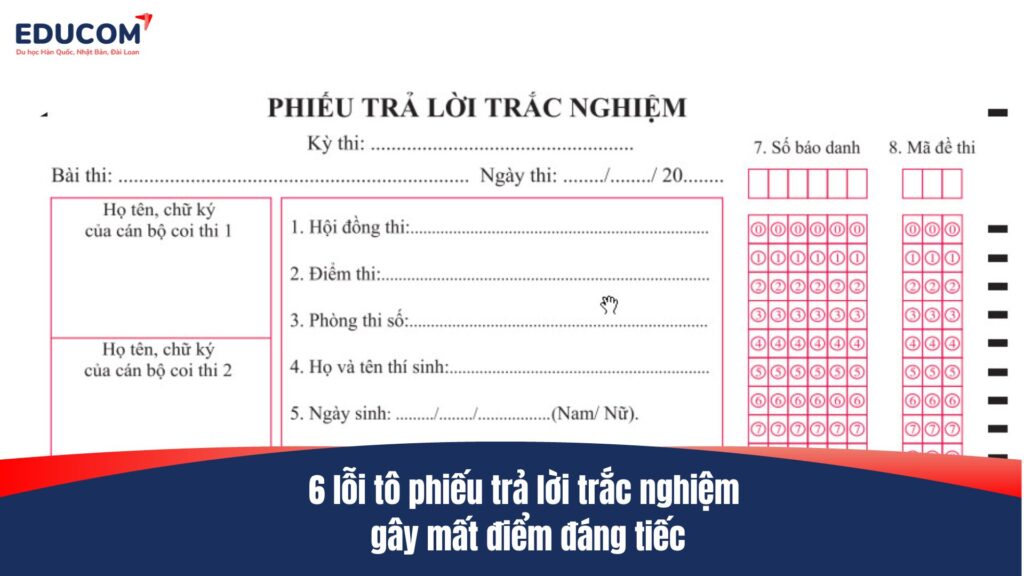 Tô phiếu trả lời trắc nghiệm THPT 2025 – Lưu ý để tránh mất điểm đáng tiếc