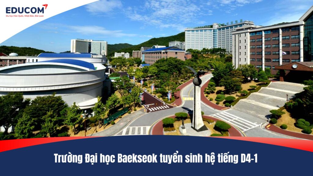 Trường Đại học Baekseok tuyển sinh hệ tiếng D4-1