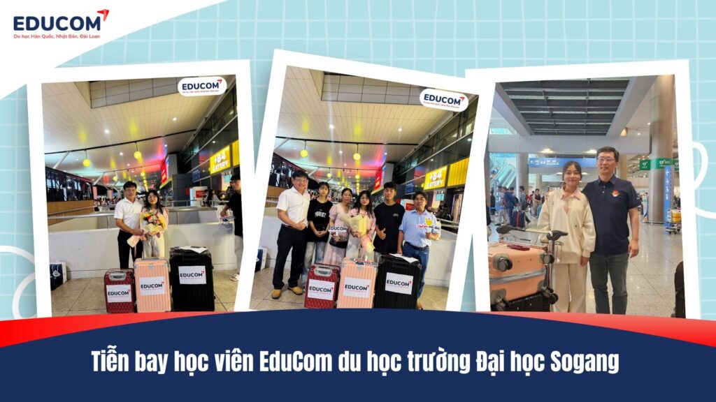 Tiễn bay học viên EduCom du học trường Đại học Sogang