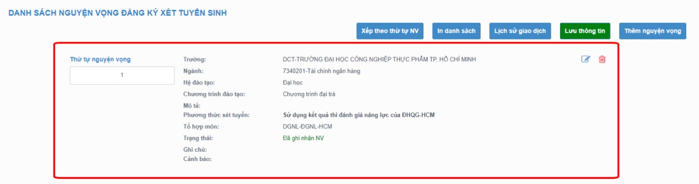 cách đăng ký nguyện vọng đại học 2025